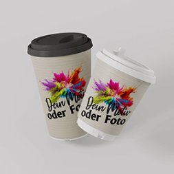 Kaffee to Go Becher individuell mit Logo bedrucken