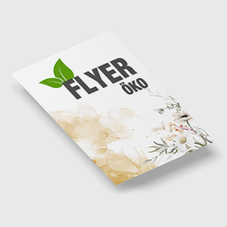 Umweltfreundliche Öko-Flyer aus Recyclingpapier günstig bedruckt
