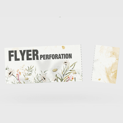 Perforierte Flyer mit beliebigen Perforationslinien online bedrucken