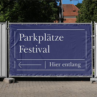 Bauzaunbanner mit Logo individuell bedrucken