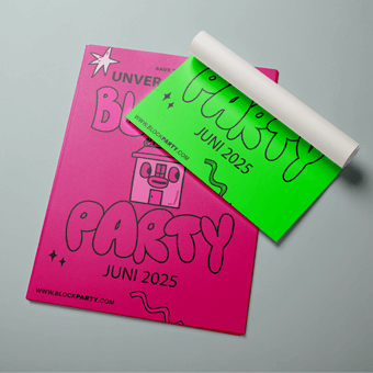 Neonplakat Druck
