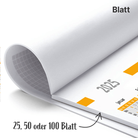 Schreibtischunterlage mit Design und Kalender