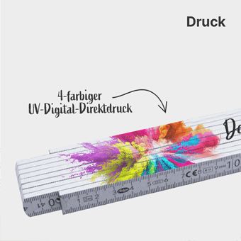Zollstock mit Logo Aufdruck