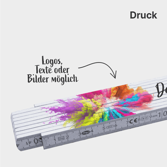 Zollstock mit Logo drucken lassen